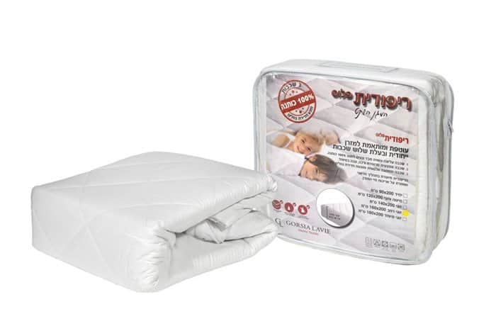 ריפודית למיטת יחיד 100% כותנה