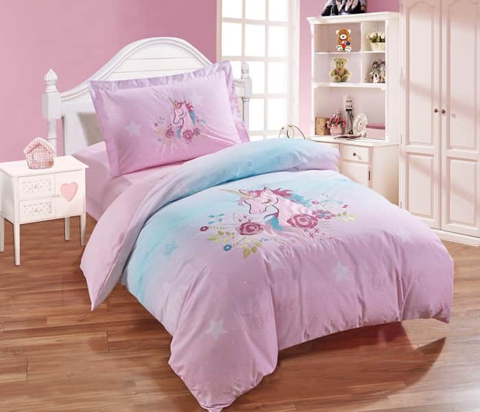 סט מצעים דגם חד קרן