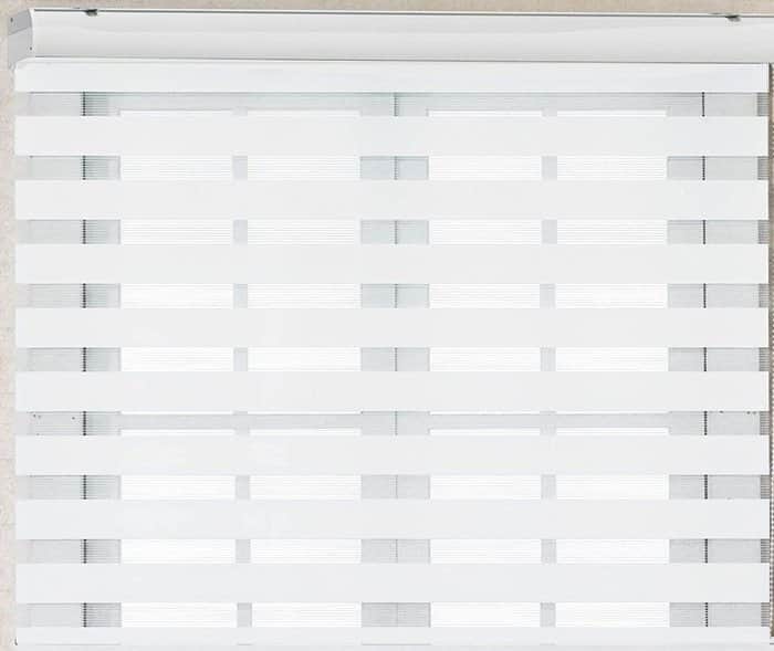 וילון זברה - צבע לבן 150-300 ש"ח