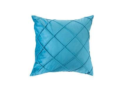 כרית נוי קטיפה מעויינים צבע תכלת