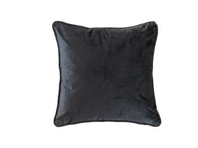 כרית נוי קטיפה - צבע שחור