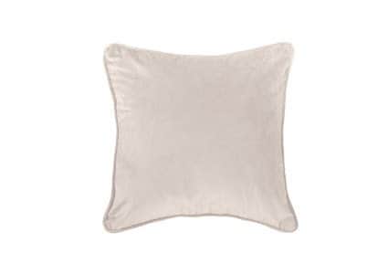 כרית נוי קטיפה - צבע שמנת