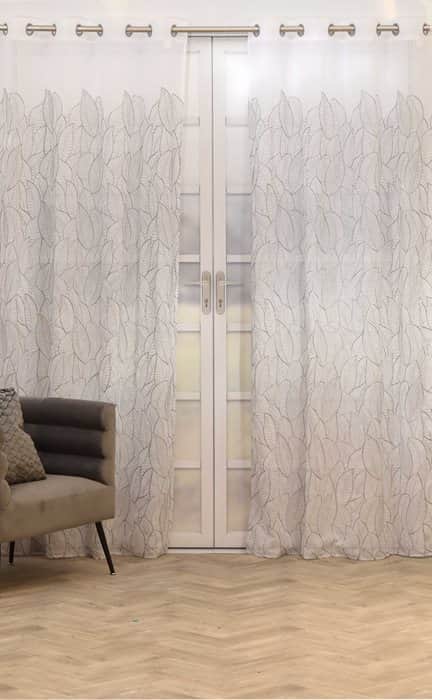 וילון דגם KRISTINA כסוף 145-185 ש"ח