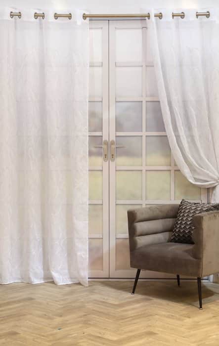 וילון דגם KRISTINA לבן 145-185 ש"ח