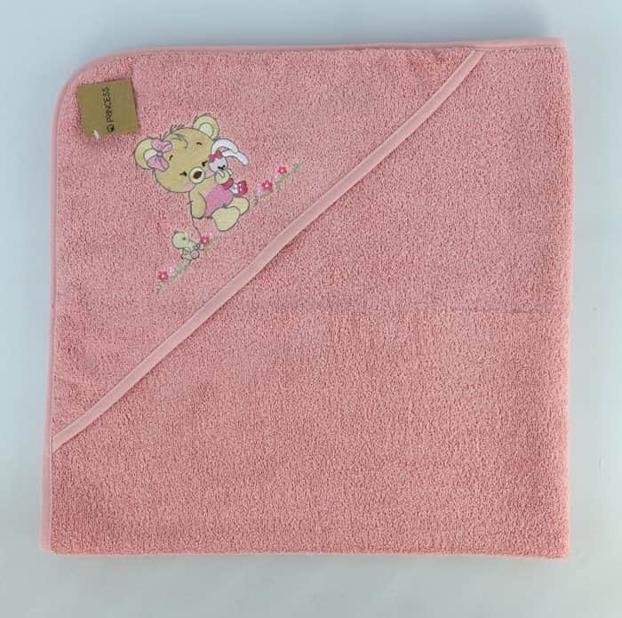 מגבת עם כובע לתינוקות דגם דובי