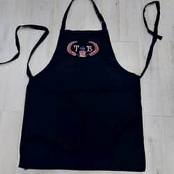 סינר שחור רקמת לוגו