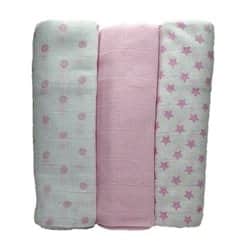 שישיית חיתולי טטרה ורוד