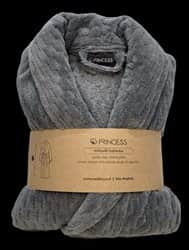 חלוק רחצה קטיפה אפור