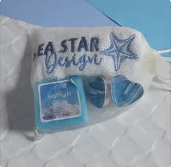 מארז מגבת ידיים, סבון ונירות ריחניים