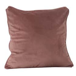 כרית נוי קטיפה - צבע ורוד עתיק