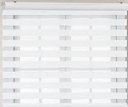 וילון זברה - צבע לבן 150-300 ש"ח