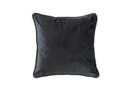 כרית נוי קטיפה - צבע שחור