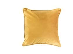 כרית נוי קטיפה - צבע חרדל