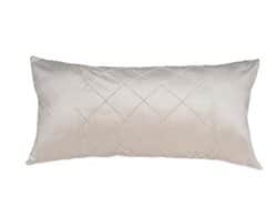 כרית נוי קטיפה-צבע שמנת - 45/90