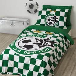 סט מצעים דגם מכבי חיפה משבצות